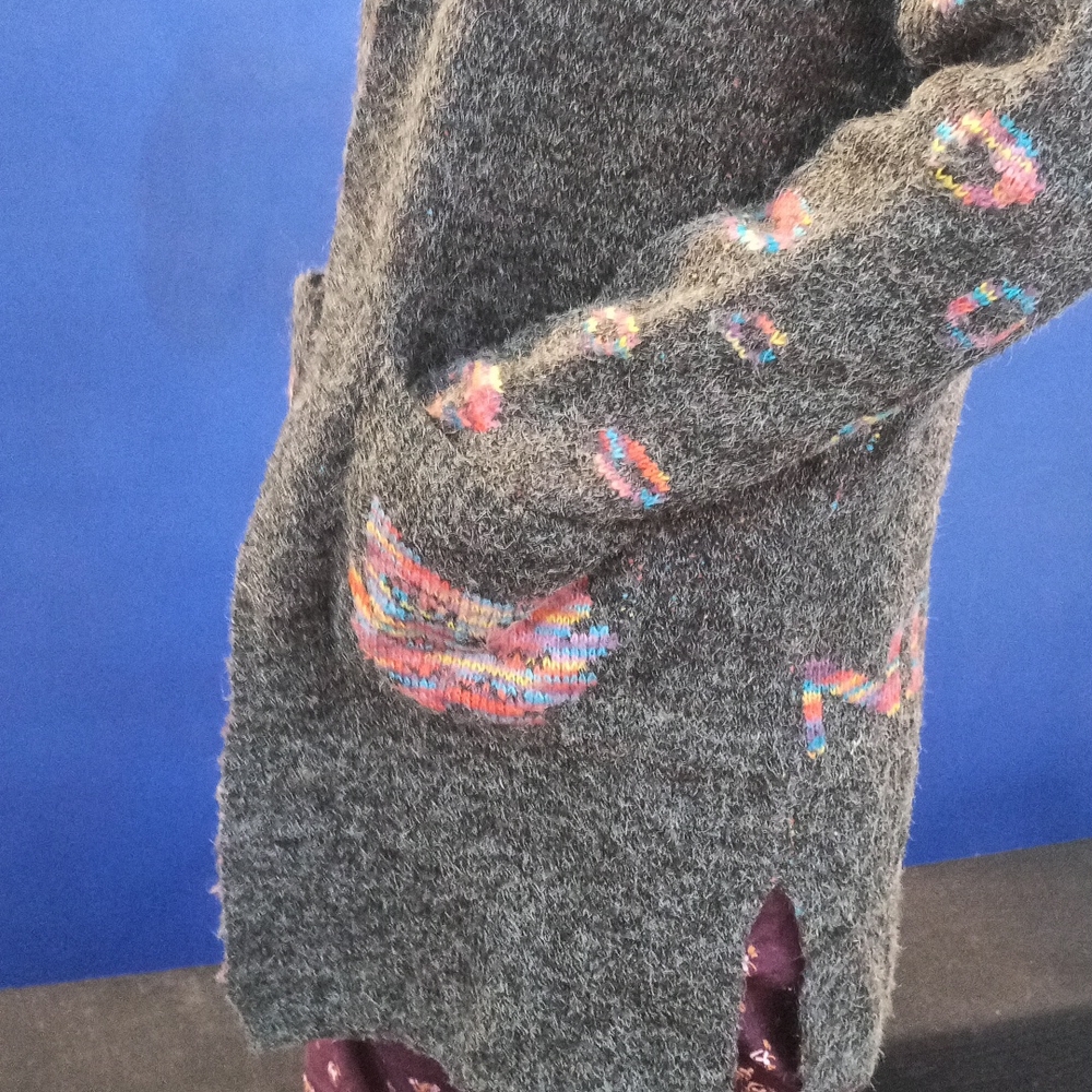 Aesthetic Hoodie shrug M size woolen - Picture 7 of 8